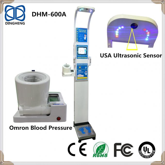 Scala ultrasonica medica di bmi del peso di altezza di DHM-600A con altezza e la bilancia mediche di pressione sanguigna