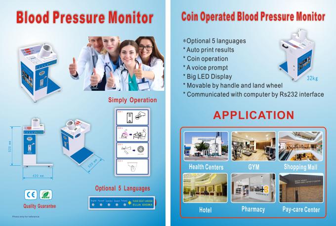 Radiodiffusione di voce della macchina di pressione sanguigna di Digital del braccio e stampare il risultato di misurazione