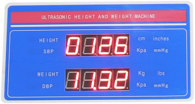 Scala digitale del corpo di altezza dello strumento di misura di bmi della macchina del peso umano di altezza