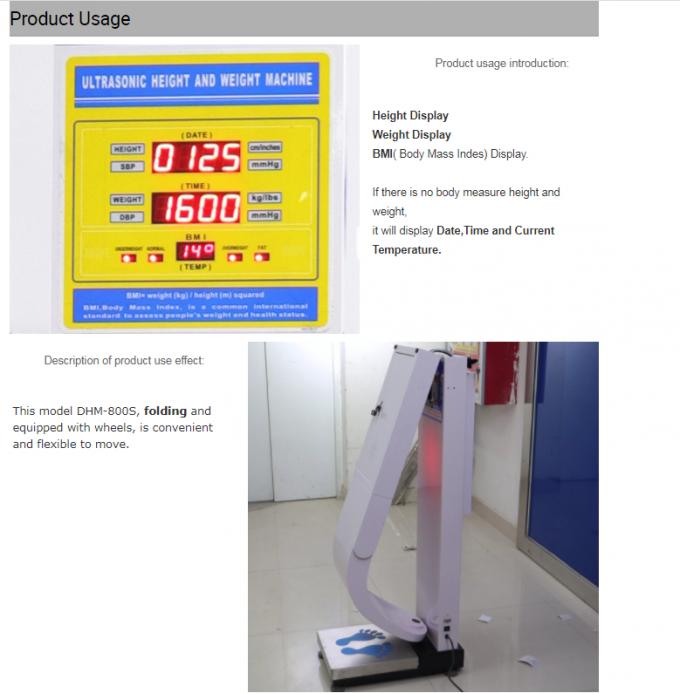 L'altezza del corpo BMI e la misura del peso strumentano AC110V - tensione in ingresso 220V