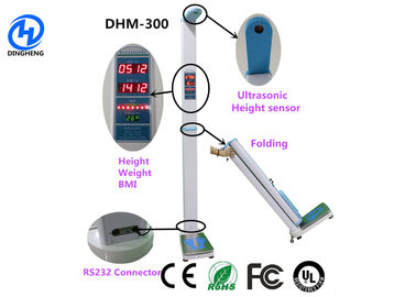 Macchina pieghevole della scala di BMI con la scala di misure di altezza e del peso dell'esposizione di LED