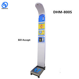 Coin Vending Body Mass Index Machine , Ulstasonic Weighing Scale With Bmi Calculator